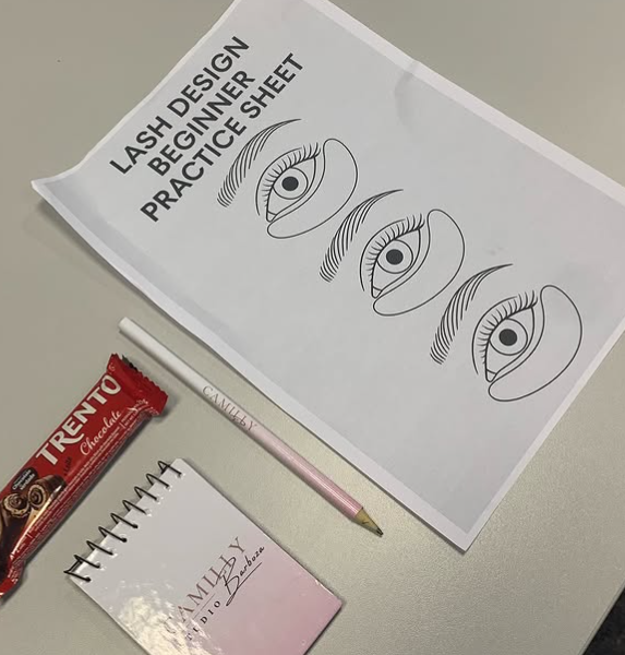 Prancha de prática Lash Design para iniciantes